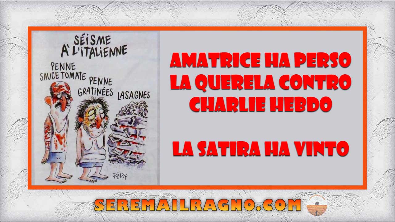 Amatrice perse contro Charlie Hebdo – Black Humor